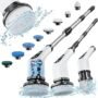 Leebein Electric Spin Scrubber, Cordless Cleaning Brush with 8 Replaceable Brush Heads, Tub and Floor Tile 360 Power Scrub...