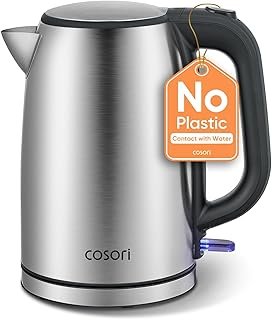 COSORI Electric Kettle, Plastic-free Interior, Lids Open at 2 Angles, Easy to Clean, Automatic Shut Off & Boil-Dry Protect...